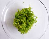 わさび菜の胡麻おにぎり作り方1写真