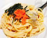 牛乳で作る♡濃厚～明太子クリームパスタ作り方8写真