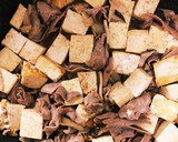 【簡単】きのこ、豚肉と豆腐の麺つゆ炒め作り方6写真