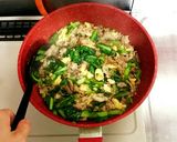 豚肉と小松菜と卵の甘炒め作り方10写真