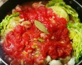 鶏肉とキャベツの簡単柔らかトマト煮込み♡作り方5写真