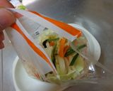 最手握のレンジで蒸し野菜＊肉焼売作り方2写真