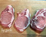 ポークソテー マスタードクリームソース作り方1写真