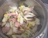 白菜とベーコンのミルクスープ作り方3写真