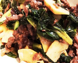牛肉と☆ターサイと筍の☆ご馳走中華炒め作り方6写真