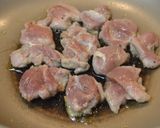 鶏もも肉のソテー　角切り林檎添え作り方6写真