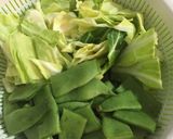 平さやいんげんとお肉のカシューナッツ炒め作り方1写真