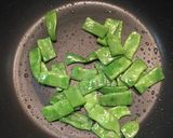 平さやいんげんとお肉のカシューナッツ炒め作り方2写真