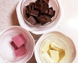 2色のアルファベット♡チョコレート♪作り方1写真