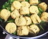 春菊香るインゲンとがんもの煮物。作り方3写真