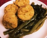 春菊香るインゲンとがんもの煮物。作り方5写真