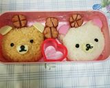 キャラ弁☆バレンタイン♥リラックマペア作り方2写真