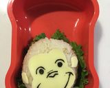 年長さんのお弁当　おさるのジョージ作り方2写真