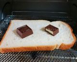 チロルチョコ de 焼きチョコトースト作り方1写真