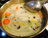 温まる♬みそ風味の白菜と豆乳のスープ作り方4写真