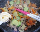 生姜がピリッ！豚ひき肉の炒め物作り方6写真