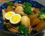 簡単♪鶏手羽中と大根の煮物作り方5写真