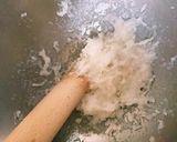 もちもち☆餅入りパンケーキ。作り方1写真