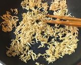 かぶの葉の消費に！油揚げ、じゃこの炒め物作り方3写真