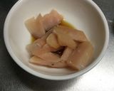 紫レタスと鶏肉のオイスターソース炒め作り方2写真