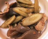 牛蒡と豚肉とこんにゃくの煮物作り方6写真
