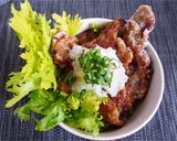 豚唐揚げの豚丼作り方4写真