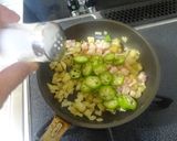 菊芋とオクラのオープンオムレツ作り方4写真