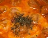 豚コマボールのトマトチーズ煮込み作り方3写真