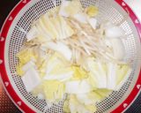 白菜ともやしの豚肉味噌あんかけ炒め作り方1写真