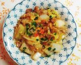 白菜ともやしの豚肉味噌あんかけ炒め作り方7写真