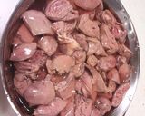 鶏肝とハツの✨さっぱり煮作り方2写真