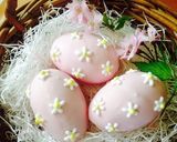 お花付き可愛いピンクの卵型チョコレート作り方4写真