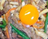 簡単で味しっかりする牛肉と筍丼作り方7写真