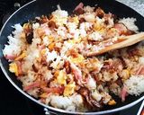 いぶりがっこ炒飯☆タイ米でパラパラ☆絶品作り方4写真