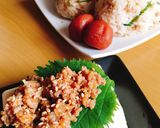 ピリッと！ねぎ味噌そぼろ丼作り方5写真