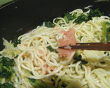 捨てずに大根の皮で明太子焼きそば☆作り方4写真