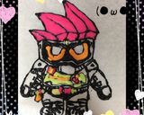 仮面ライダーエグゼイドケーキ♪作り方4写真
