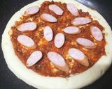 ソーセージのボロネーゼピッツァ作り方3写真