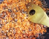 簡単 ひき肉とごぼうの混ぜご飯作り方3写真