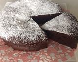 生クリーム無、板チョコ1枚ガトーショコラ作り方12写真