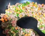 簡単！ピーマン克服♡ひき肉丼作り方3写真