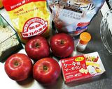 リンゴのおやつ❀簡単アップルクランブル作り方1写真