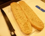 パクチー入りバゲットサンド作り方2写真