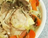 簡単ヘルシー＊豚薄切り肉と野菜の重ね蒸し作り方7写真