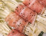 豚肉えのき巻きポン酢おろし生姜！作り方1写真