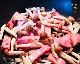 菜の花とベーコンの和風パスタ作り方3写真
