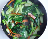 ちぢみ小松菜とにんじんの味噌炒め作り方5写真