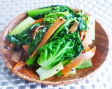ちぢみ小松菜とにんじんの味噌炒め作り方6写真