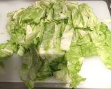 レタスとカニカマのトロトロ炒め煮作り方1写真