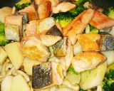 鮭と里芋のバター照り焼き♪作り方7写真